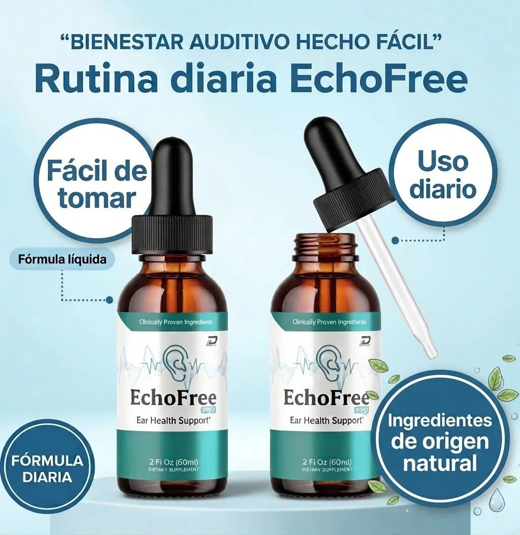 Echo Free - Alivio para el Zumbido Doloroso: Limpieza Auditiva y Bienestar para tus Oídos