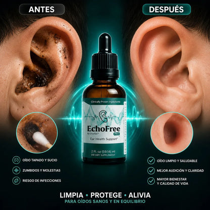 Echo Free - Alivio para el Zumbido Doloroso: Limpieza Auditiva y Bienestar para tus Oídos